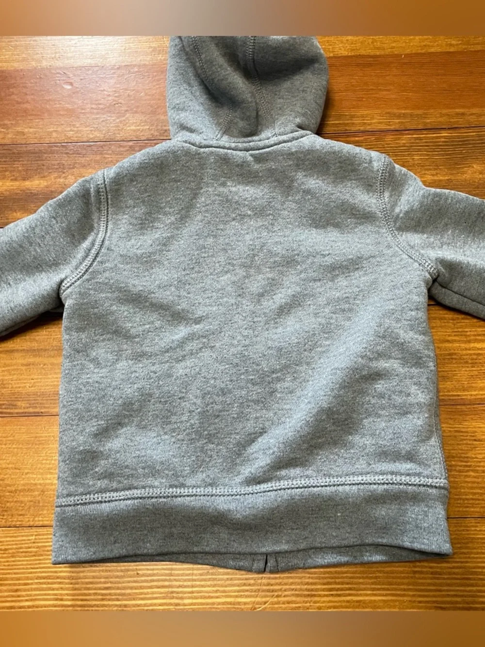 GAP Baby Heather Gray Sherpa-Lined Bear Ear Hoodie Size 18-24 Months